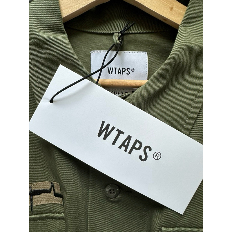 衣櫃出清WTAPS JUNGLE 01 LS COTTON TWILL 21AW 厚磅地圖四袋3號