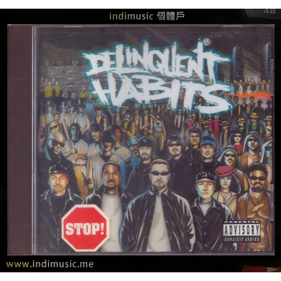 T-shirt Delinquent Habits - Hip Hop Rap - Noir - Toutes Tailles - Neuf Sans étiquettes