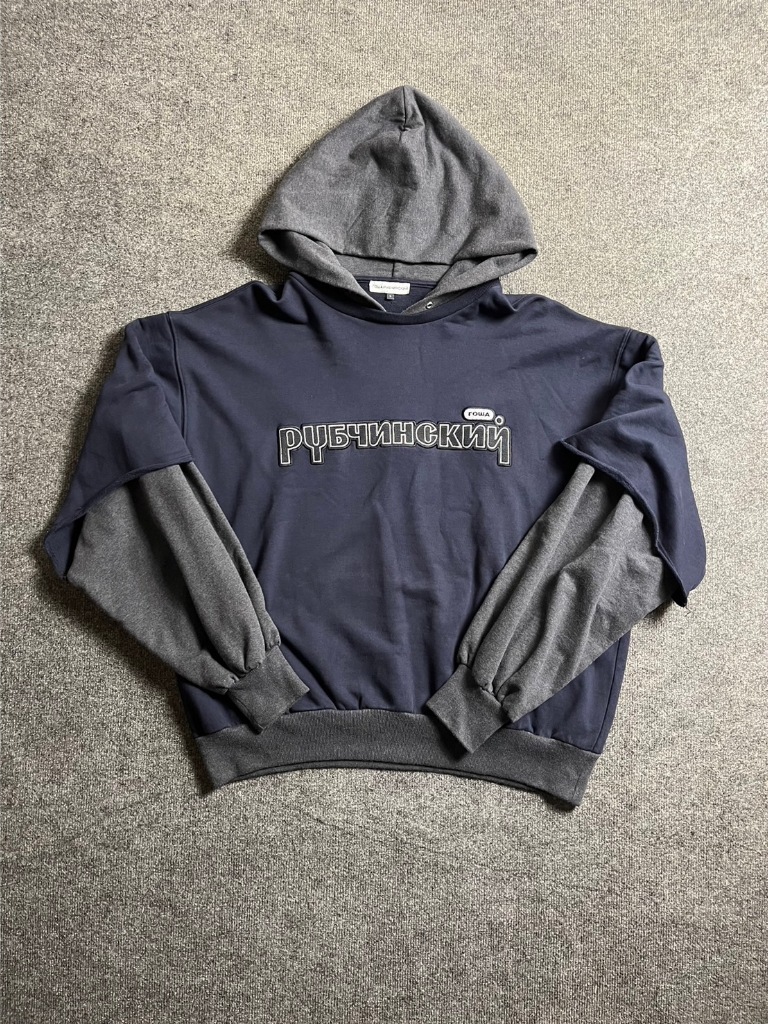 TACKSTHGOOD Gosha Rubchinskiy Double Layer Hoodie T