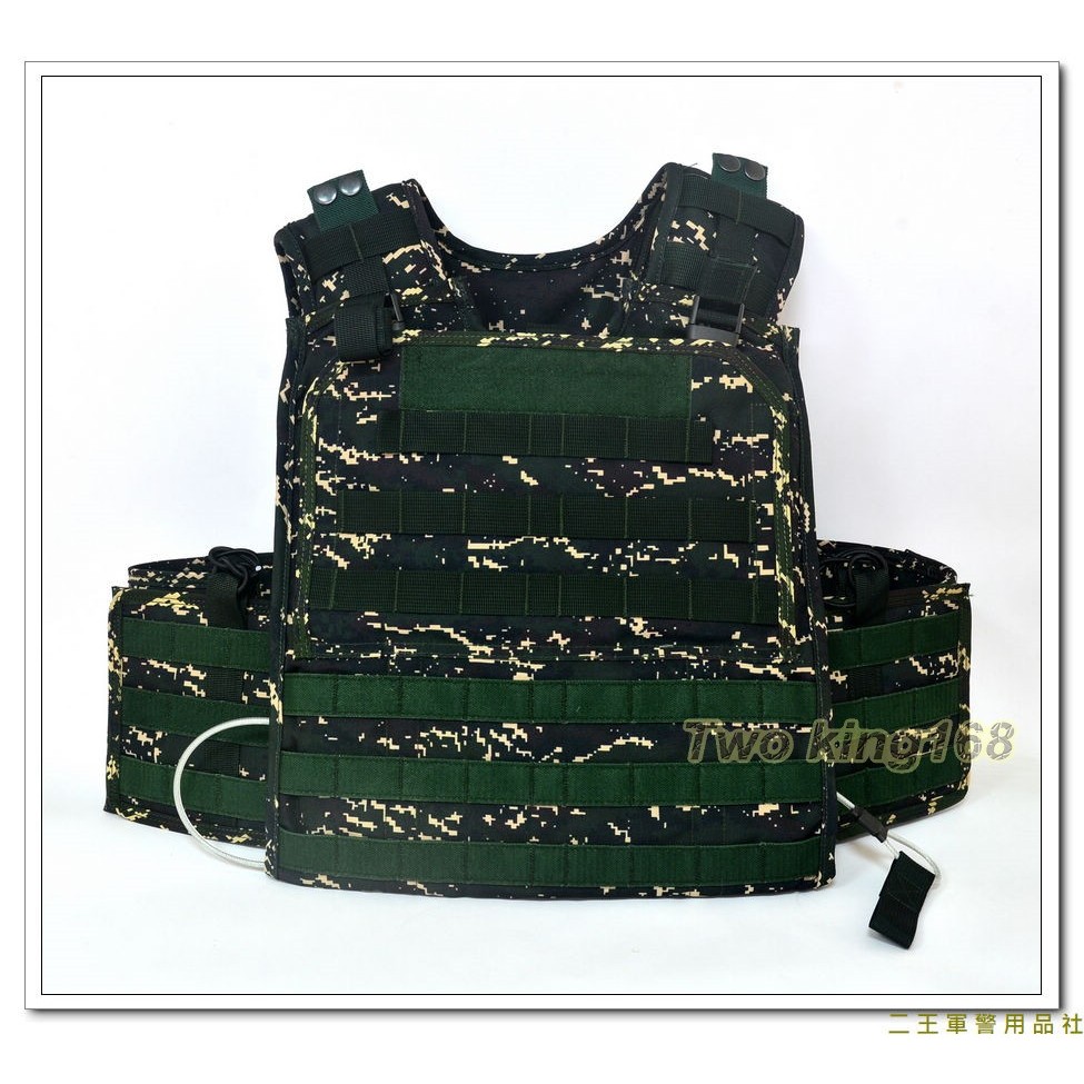 二王軍品★CV105制式戰鬥個裝戰術背心(含快拆鋼絲)(不含防彈片)-海陸數位虎斑迷彩防彈背心外襯套★海軍陸戰隊戰術背心 | 蝦皮購物