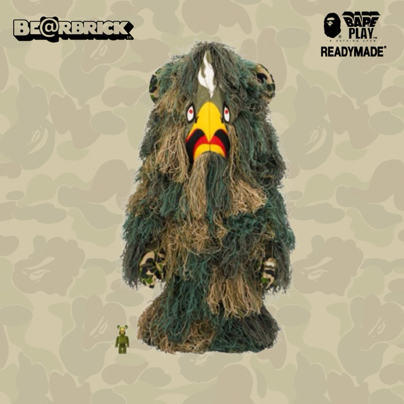 🖇️預購文🖇️ BE@RBRICK A BATHING APE(R) × READYMADE 100