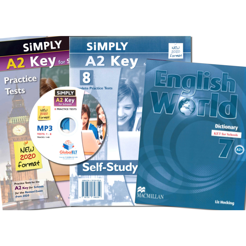 2020 Simply A2 Key for Schools Practice Tests (全彩精美8回合模考試題) | 蝦皮購物