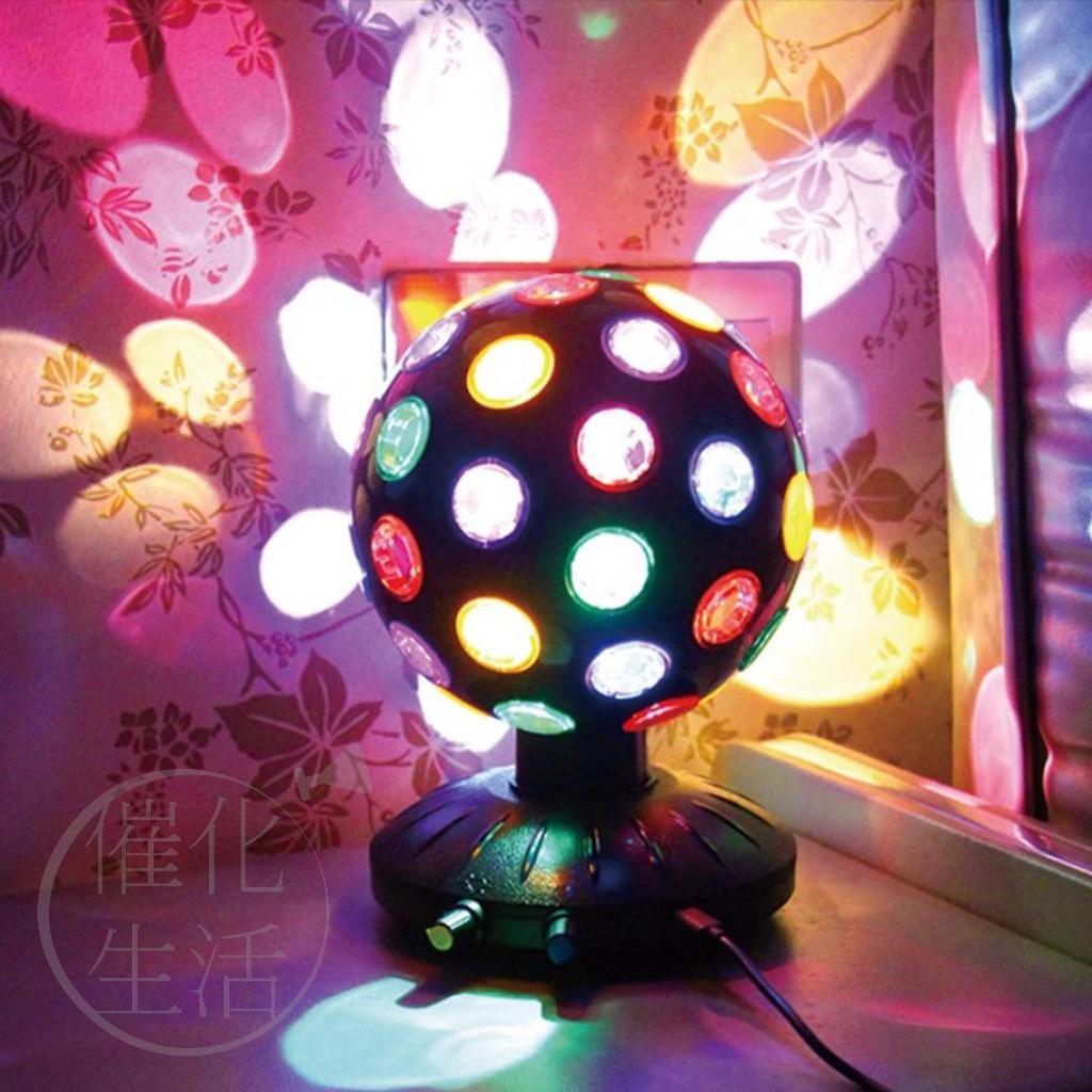 【台灣出貨】DISCO燈 復古氣氛燈 舞台燈 旋轉球燈 七彩燈 夜店燈 派對燈 酒吧 KTV 佈置 | 蝦皮購物