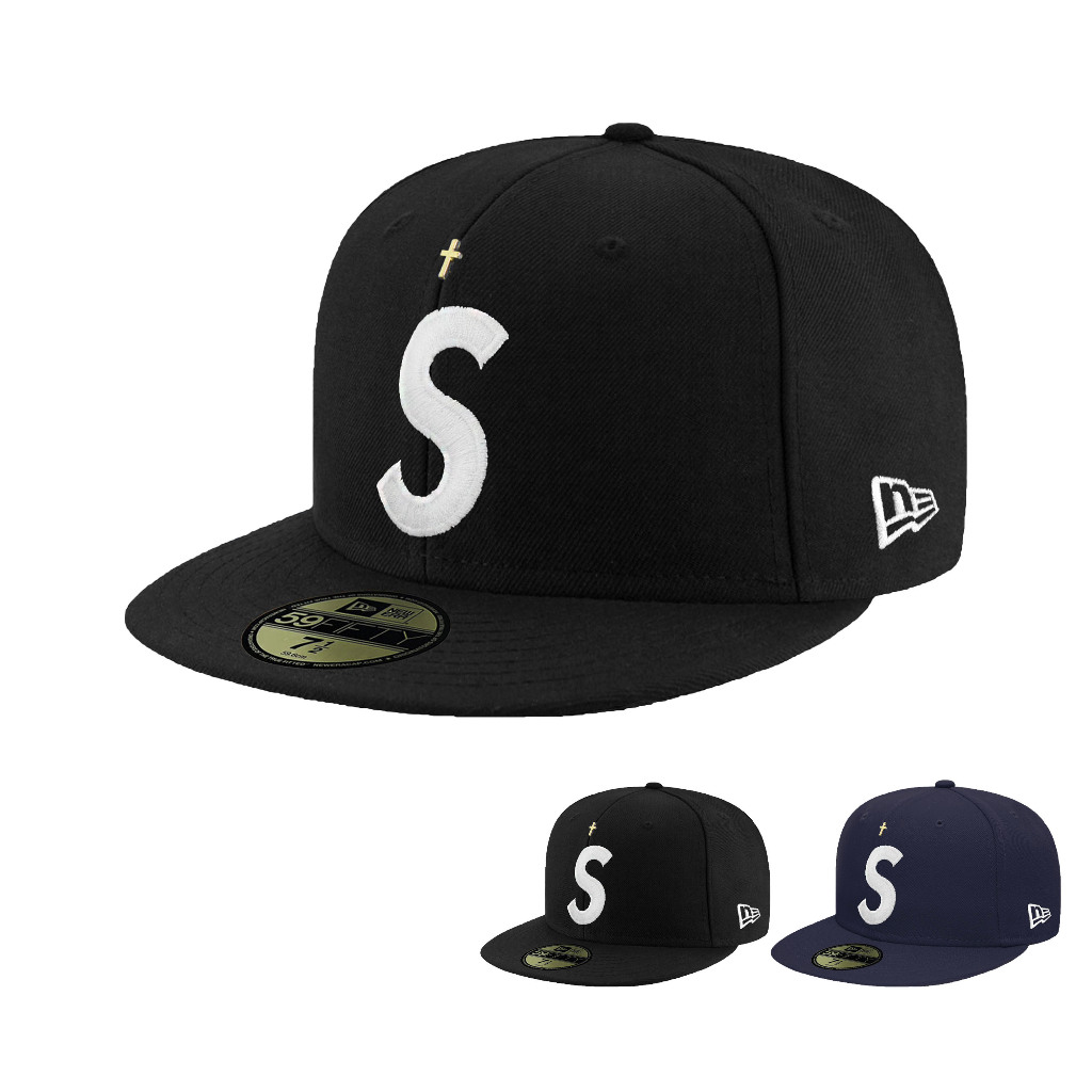 SUPREME X NEW ERA GOLD CROSS S LOGO 棒球帽全封帽限量款⫷ScrewCap 