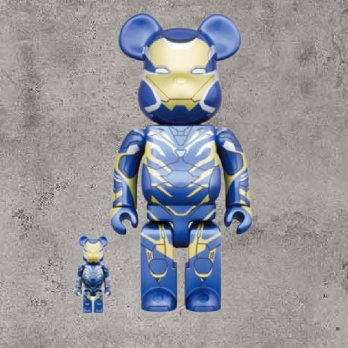 その他 BE@RBRICK - BE@RBRICK IRON MAN RESCUE SUIT 100 &amp; 400 MEDICOM TOY - BE@RBRICK IRON MAN RESCUE SUIT 100％&400