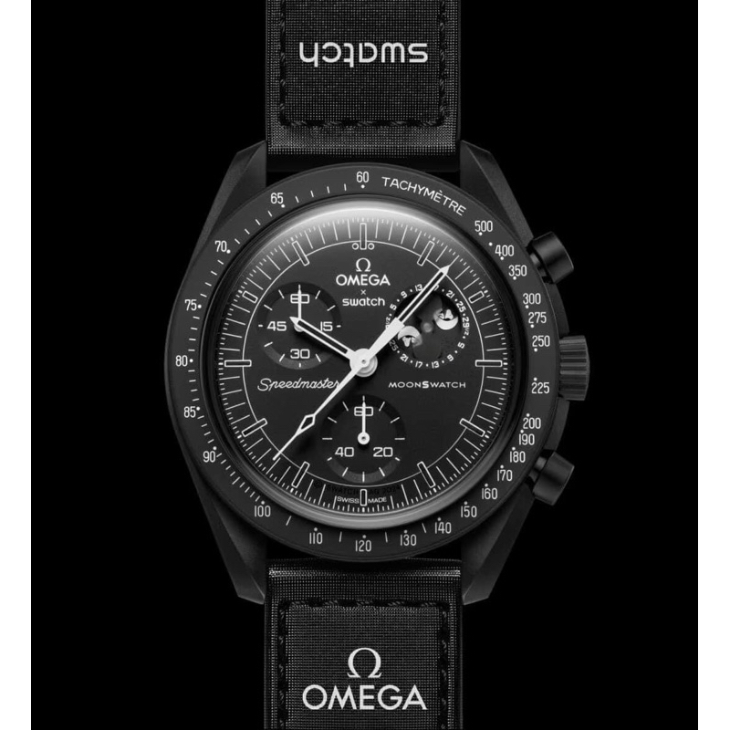現貨SWATCH X OMEGA Moonswatch 黑色史努比滿月Snoopy black | 蝦皮購物