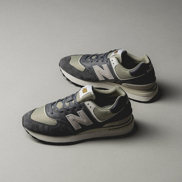NEW BALANCE 休閒鞋 NB 574 灰綠色 金標 復古 慢跑鞋 男女 U574LGGD | 蝦皮購物