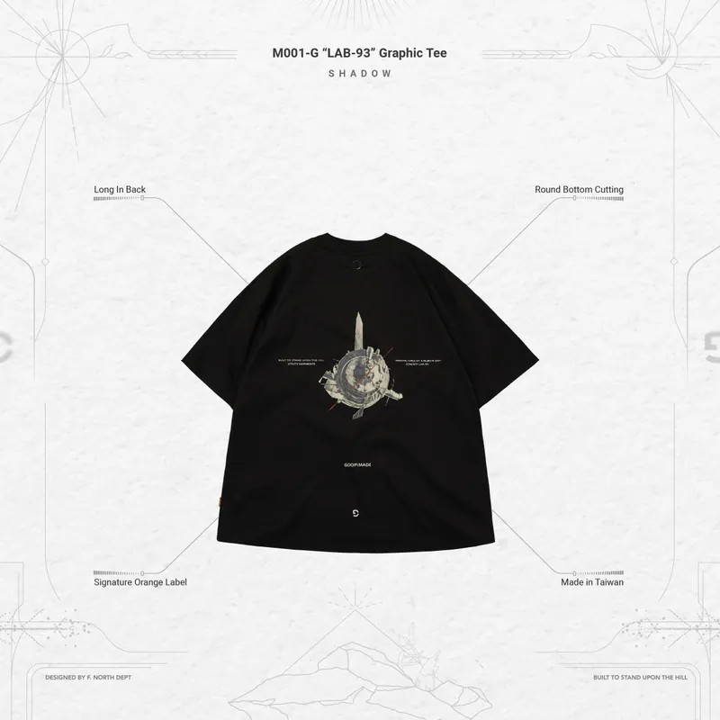 GOOPI 孤僻 M001-G “LAB-93” Graphic Tee | 蝦皮購物