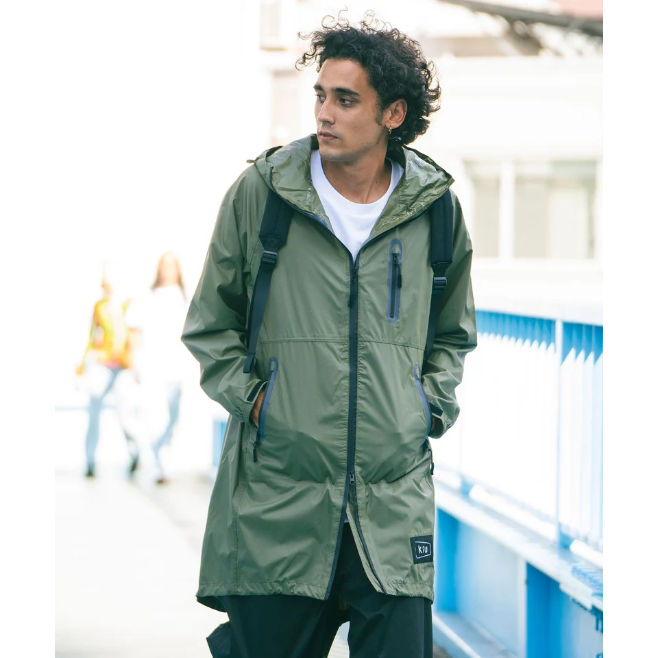 現貨】KiU 日本正版RAIN ZIP UP 輕量雨衣一件式拉鍊式附收納袋