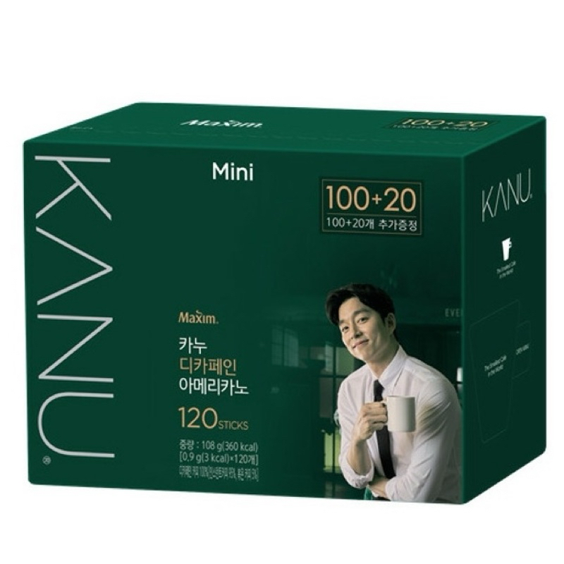 #悠西將# 韓國 Maxim KANU MINI 美式咖啡 沖泡 即溶 低咖啡因 甜美式 即溶包 | 蝦皮購物