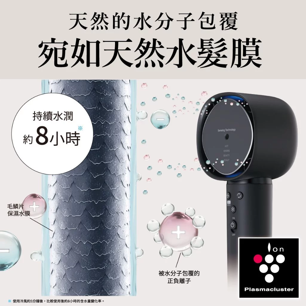 SHARP 夏普四氣流自動除菌離子吹風機 IB-WX901T-W：速乾與護髮的完美平衡
