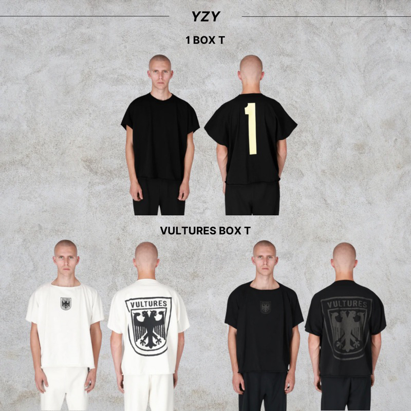 【J.V Select】Yeezy Vultures Box Tee YZY 1 削肩 短袖 短t 一體式 三款現貨 | 蝦皮購物