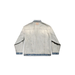 Balenciaga inside-out washed effects denim jacket | 蝦皮購物