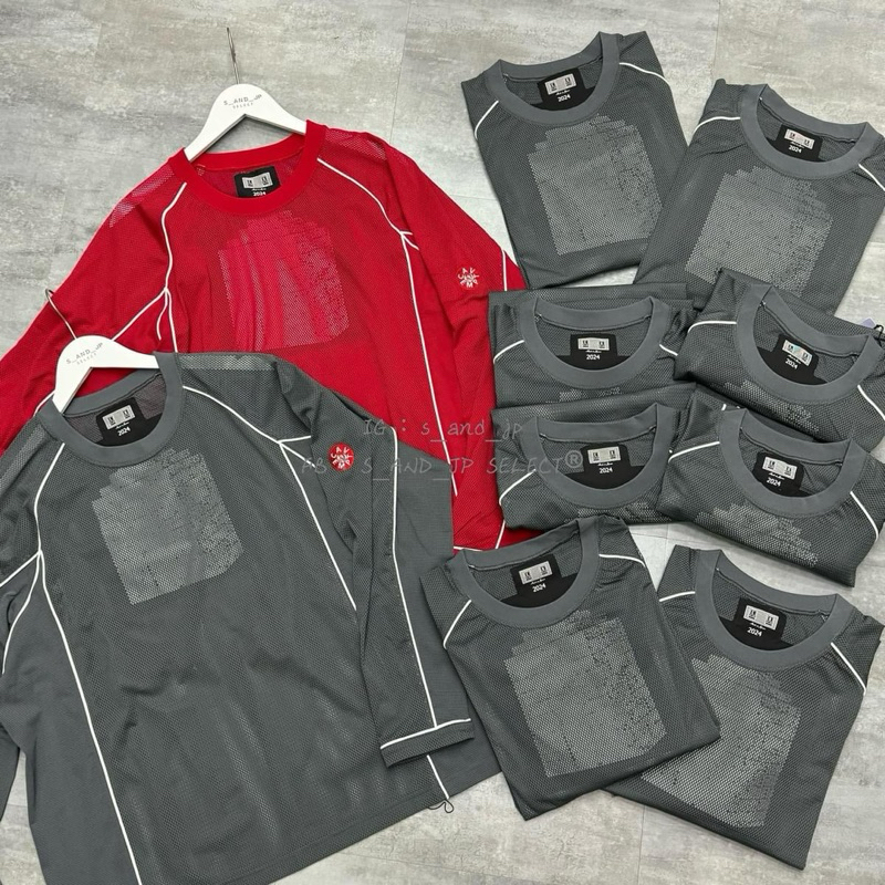 超人氣單品C.E Cav Empt 24SS MESH RAGLAN LONG SLEEVE T 縷空網