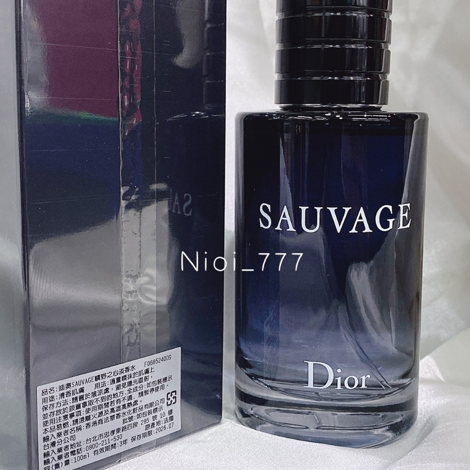 ♡台灣公司貨♡ DIOR 迪奧SAUVAGE 曠野之心男性淡香水60ML/100ML（附紙袋） | 蝦皮購物
