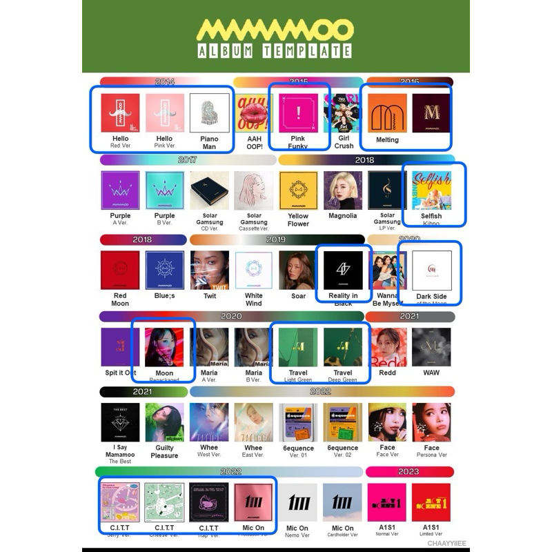 售MAMAMOO 全新未拆專Hello/PianoMan/PinkFunky/Melting/Travel/四季