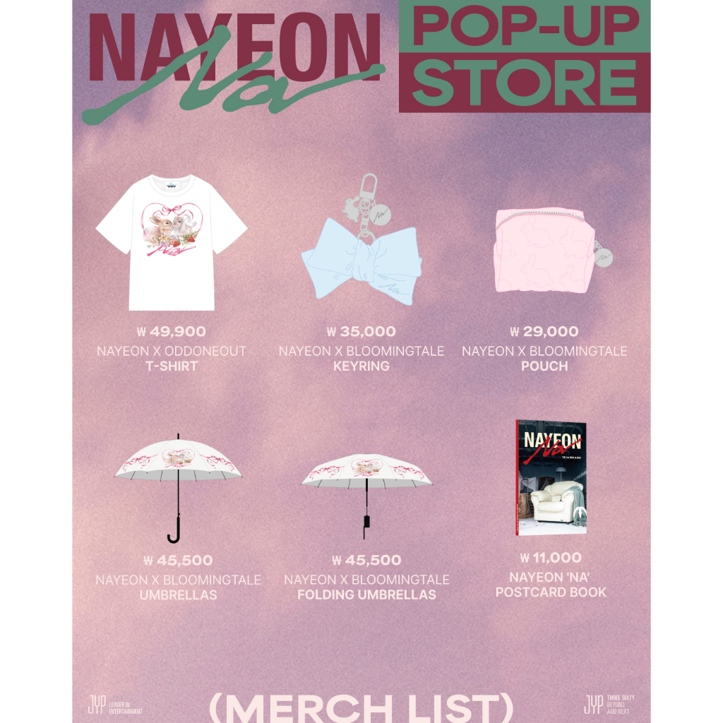 新品未使用 TWICE NAYEON 折りたたみ傘  Na ポップアップ 新品未使用 TWICE NAYEON 折りたたみ傘 Na ポップアップ（220626