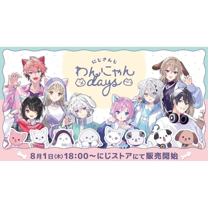 にじさんじ 赤城ウェン わんにゃん デビュー チェキ風カード