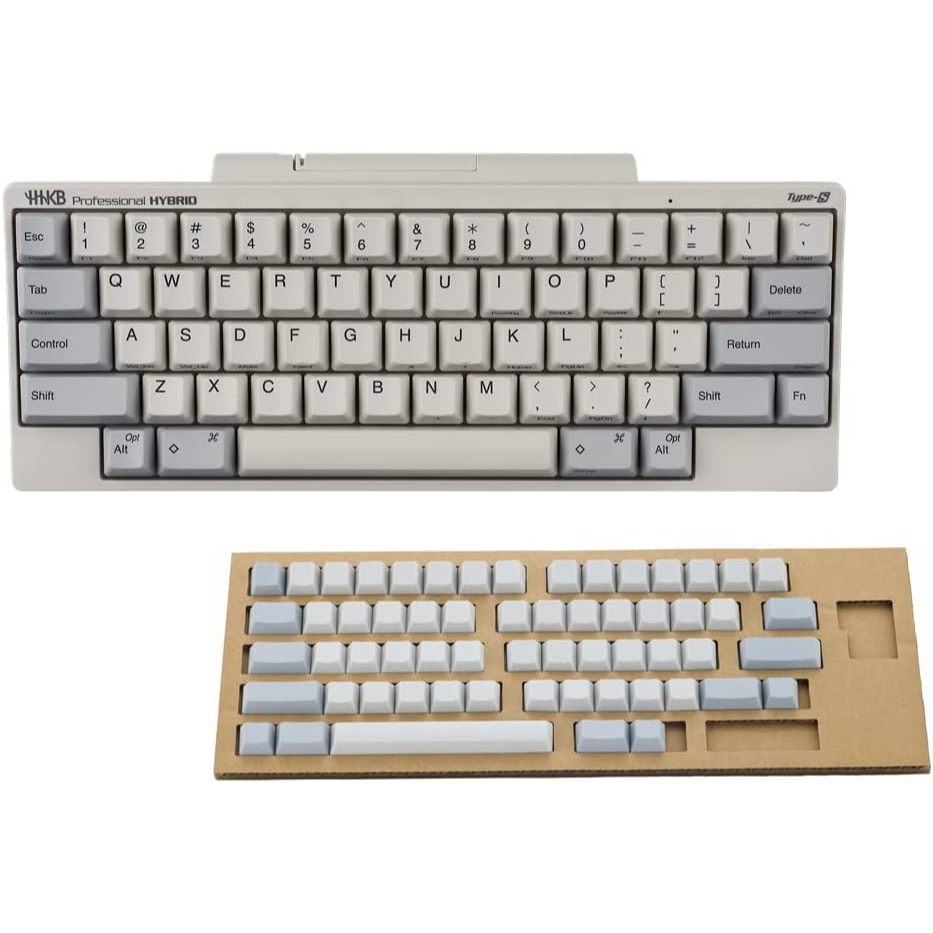 HHKB Professional HYBRID Type-S US 無刻印 墨 日本HHKB Professional HYBRID Type-S 英文/日文排列白色/雪白