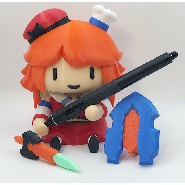 【下單製作】3D列印 HololiveEn HoloMyth Smol Kiara Wacom 筆座 公仔 人偶 | 蝦皮購物