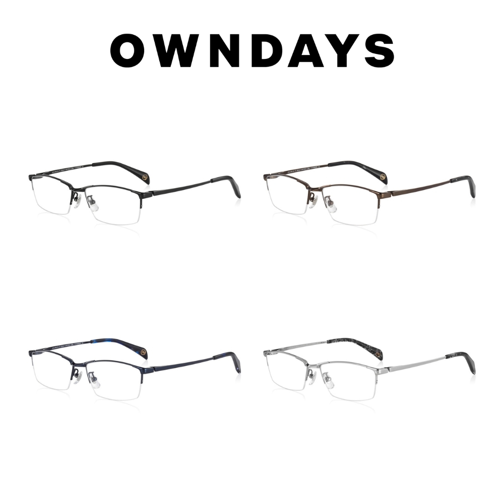 OWNDAYS 紳士款系列方型鈦金屬光學鏡框(KM1149G-3A) | 蝦皮購物