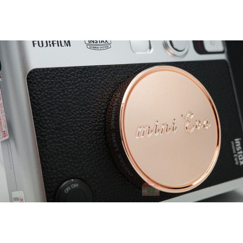 現貨24H｜富士 instax mini Evo 鏡頭蓋｜腮紅金 內植絨 金屬鏡頭蓋 拍立得｜Piemia™ | 蝦皮購物