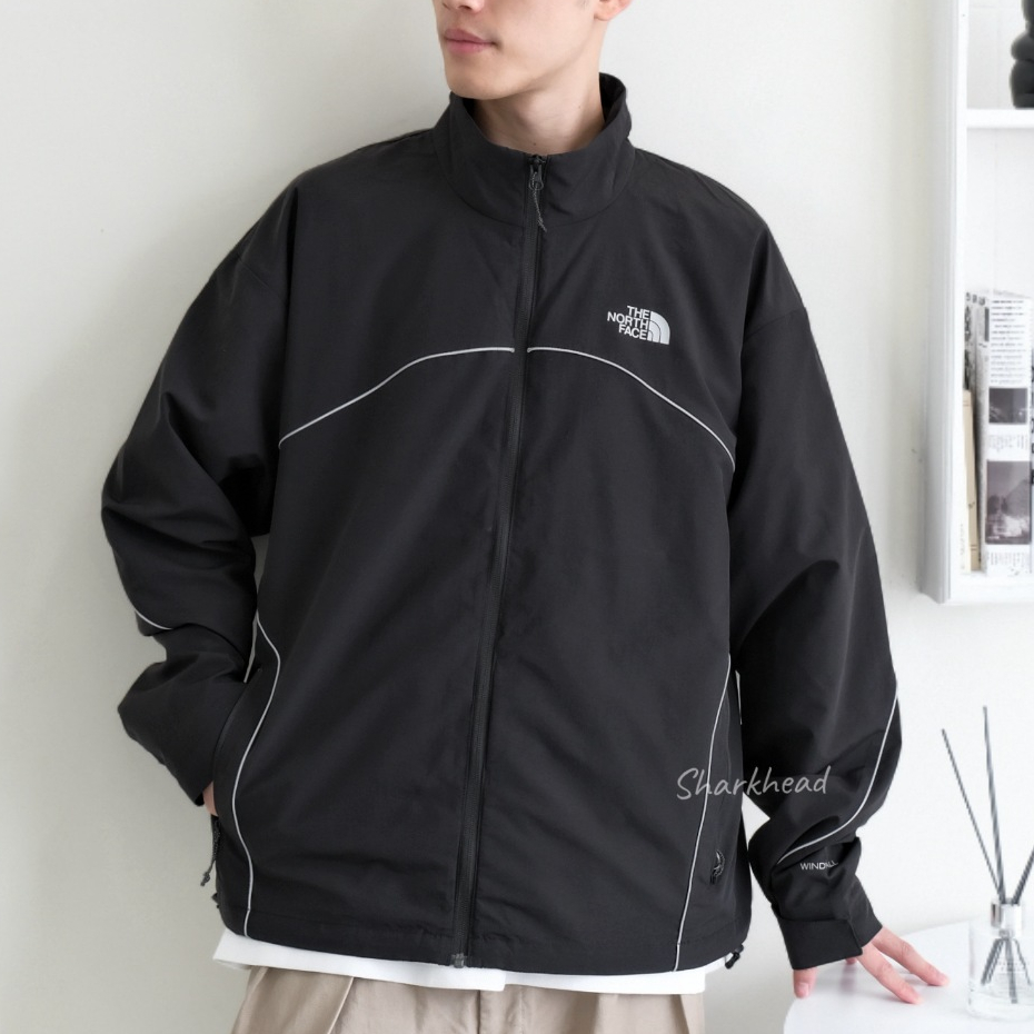 Sharkhead】現貨The North Face Jacket 外套黑反光防風防潑水
