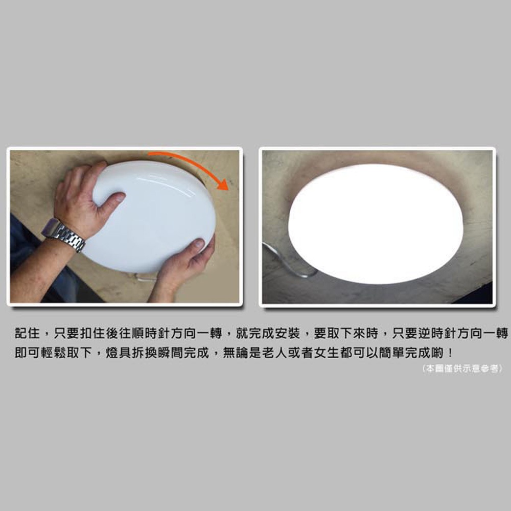 【華燈市】日式LED 16W超薄快拆式吸頂燈-白光/黃光/自然光IP54｜0200715-17 燈飾燈具陽台浴廁燈| 蝦皮購物