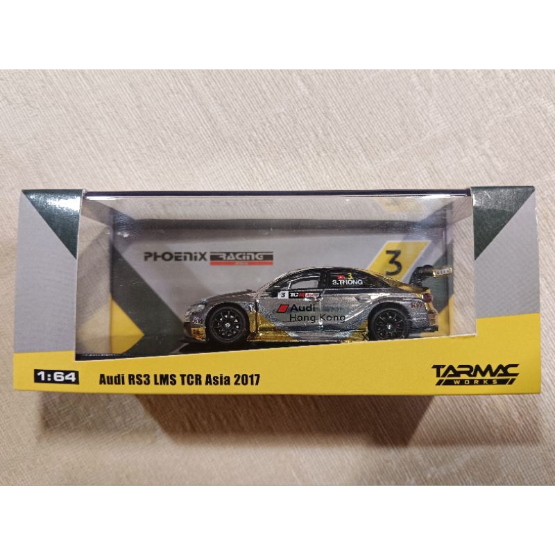 Miniature Audi RS3 LMS TCR Asia 2017 Bleue 1:64 Tarmac - Édition Limitée