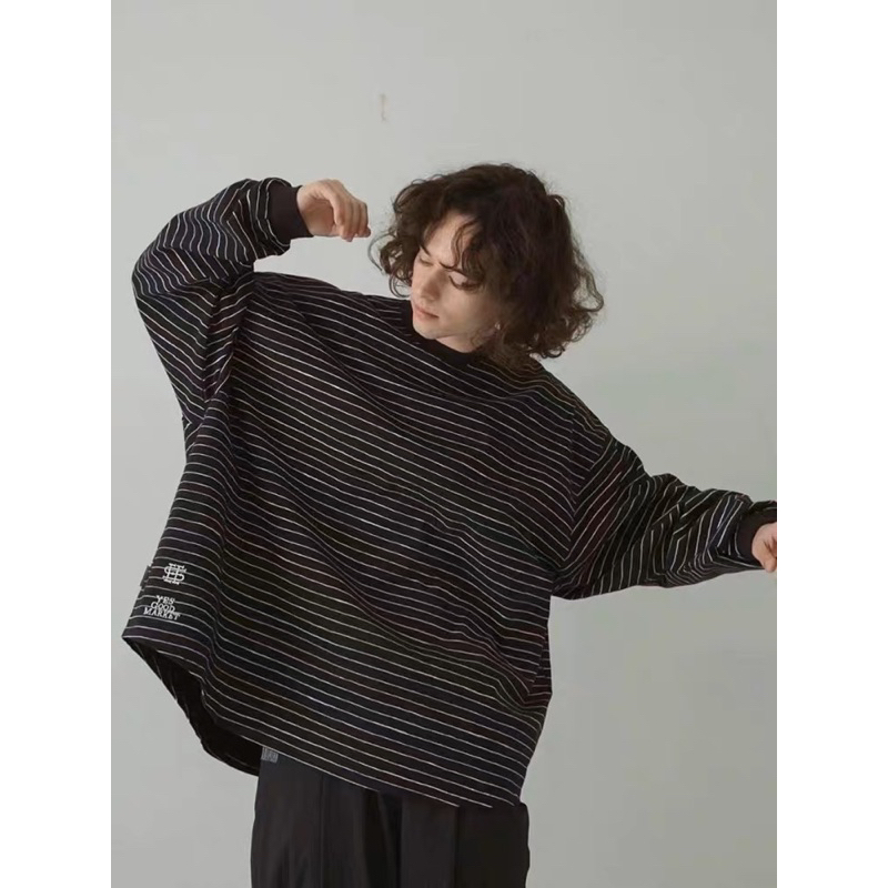 KOJIKOJI〗 YGM x SEE SEE x S.F.C三方聯名手繪條紋上衣不規則