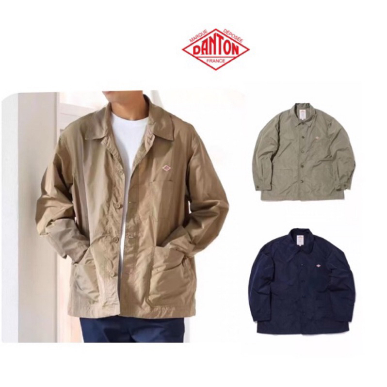 日本線DANTON.beams jacket 防風外套別注軍式風coolmax寬版軍式