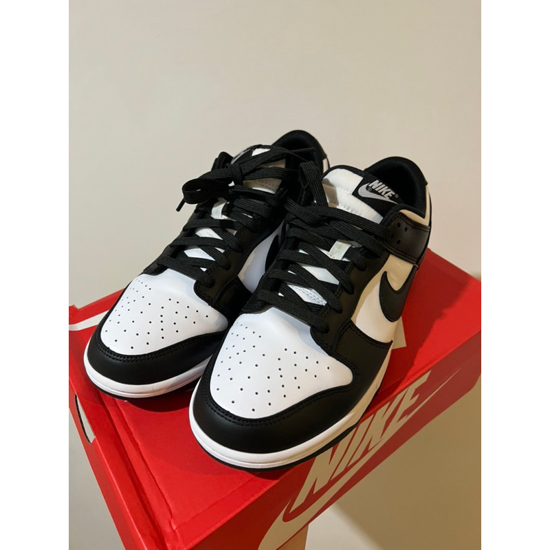 Nike Dunk Low 黑白熊貓男us9.5 27.5cm 桃園可面交全圖實拍需要細節