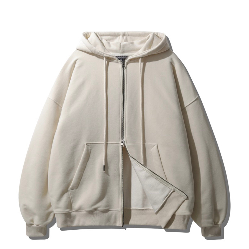 [WV PROJECT]★MOLD HOOD ZIPUP SFMOMA Vintage Black Turret Zip Hooded Sweatshirt - SFMOMA