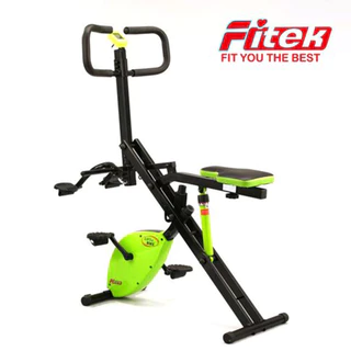 【Fitek】二合一磁控車+深蹲騎馬機 兩用健身車 伸展騎馬磁控健身車 健腹機 飛輪車 可收納摺疊【Fitek】