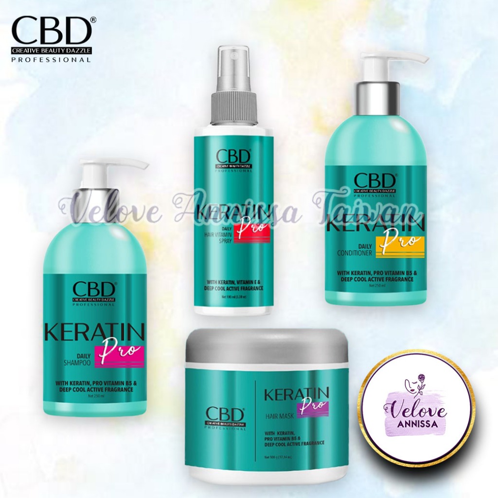 CBD Keratin Hair Pro Shampoo Conditioner Mask Hair Spray | 蝦皮購物
