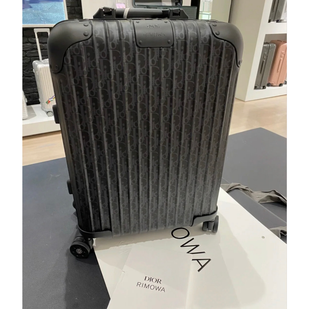 RIMOWA 日默瓦dior聯名款黑色登機箱21吋鋁鎂合金材質9259002790 | 蝦皮購物