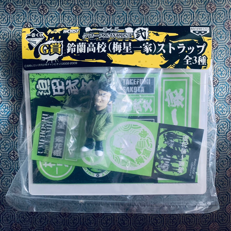 BANPRESTO 一番賞 クローズ & WORST 漂丿男子漢 極惡王 熱血高校 梅星一家 迫田武文 鑰匙圈 貼紙 | 蝦皮購物