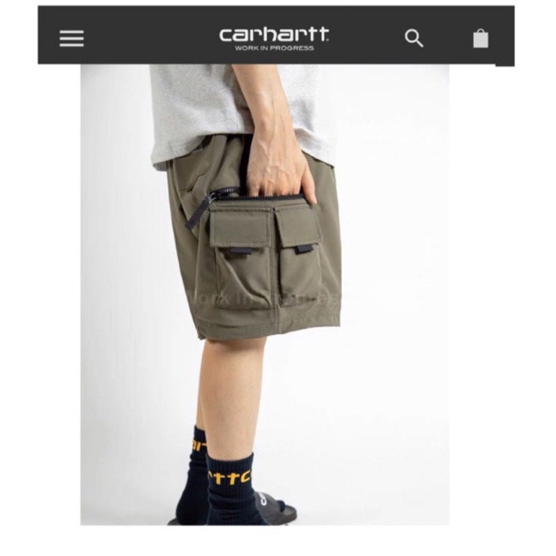 歐洲正品Carhartt wip Elmwood Short 3M反光標22機能短褲機能透氣多