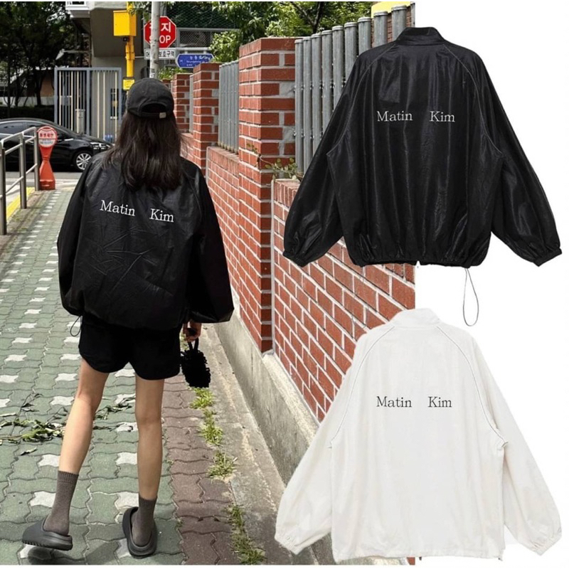 韓國🇰🇷MATIN KIM LOGO COATING JUMPER | 蝦皮購物