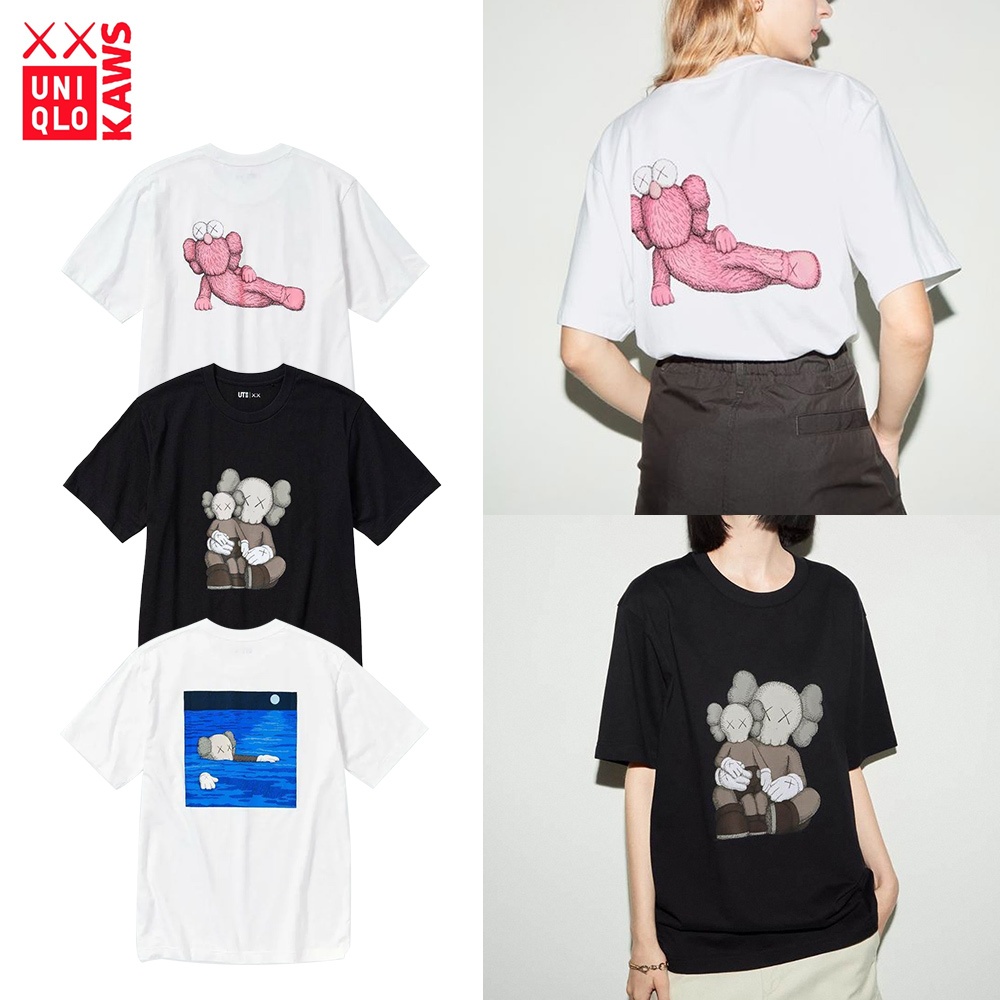 Fashion SPLY】Uniqlo x Kaws 印花短袖白粉/黑色/白藍341-467774/775