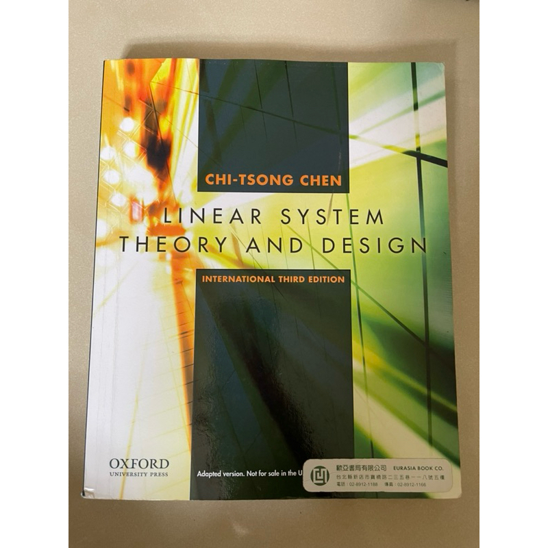 Linear System Theory and Design 蝦皮購物