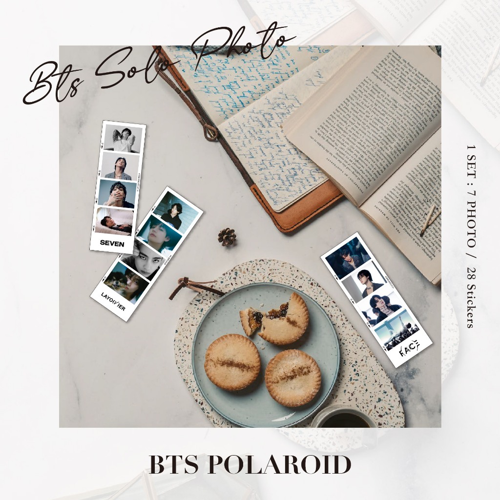 BTS 防彈少年團 阿米 拍立得 solo 貼紙 模造貼紙 手帳 刀模貼紙 手機貼紙 裝飾 文青 | 蝦皮購物