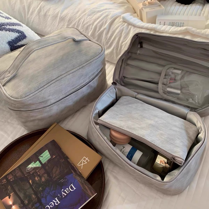 很厚！手提大容量化妝包 盥洗包 旅行化妝包