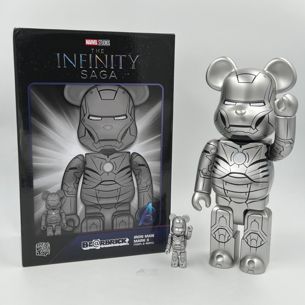 Be@rbrick BEARBRICK IRON MAN MARK II 鋼鐵人 馬克2 400% 100%