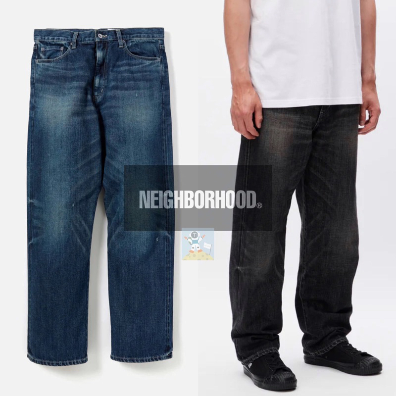 NEIGHBORHOOD 23AW WASHED DENIM DP BASIC PANTS 水洗長褲牛仔褲 NEIGHBORHOOD 23AW WASHED DENIM DP BASIC PANTS 水洗長褲牛仔褲