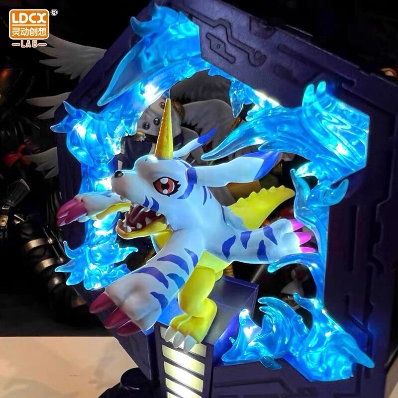 全新 現貨 正版 數碼寶貝 亞古獸 加布獸 3D立體 小夜燈 USB充電 | 蝦皮購物