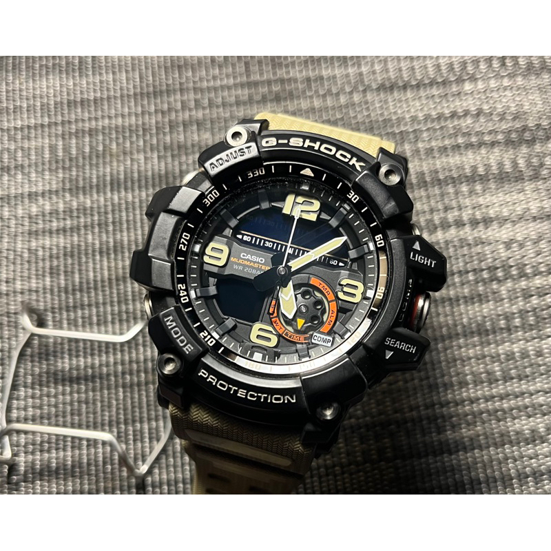 自售小議正版美品CASIO 極限大陸G-SHOCK GG-1000-1A5 沙漠色附保護杠