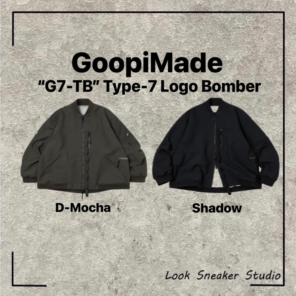路克Look👀 孤僻GOOPi Made “G7-TB” Type-7 Logo Bomber 外套風衣外套