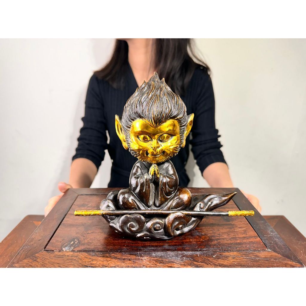 銅器 斉天大聖孫悟空銅像 美猴王神像 玄関 書架 茶台 客間 装飾品 工芸品置物 銅器 斉天大聖孫悟空銅像 美猴王神像 玄関 書架 茶台 客間 装飾