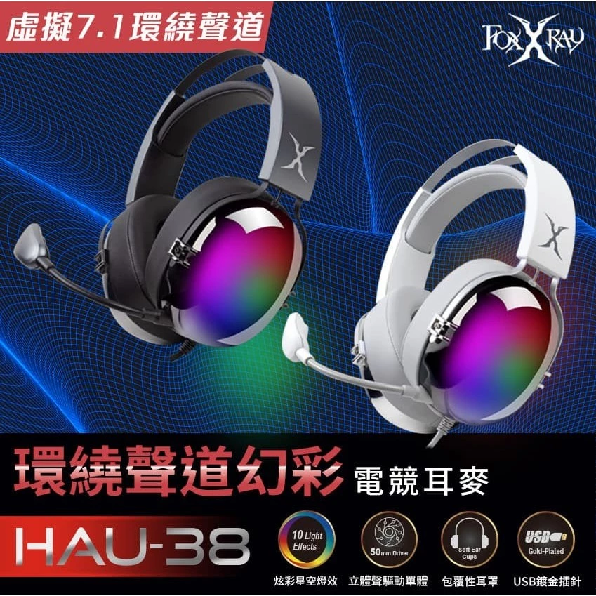 飛行員的逆襲：Foxxray FXR-HAU-38 入門電競耳麥完全解析